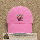 Image principale casquette Rose délavé avec motif Plante en pot 7 cm