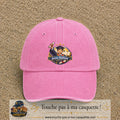 Casquette Rose délavé avec motif Jeune Diplômé en 7 cm – vue principale
