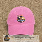 Casquette Rose délavé avec motif Jeune Diplômé en 7 cm – vue principale