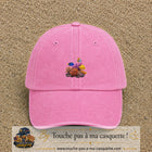 Image principale casquette Rose délavé avec motif Récif aux poissons 5 cm