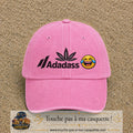 Image principale produit37grosRS - casquette Rose délavé avec visuel Adadass emoji rieur 7 cm