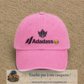 Image principale produit38grosRS - casquette Rose délavé avec visuel Adadass feuille d’érable 7 cm
