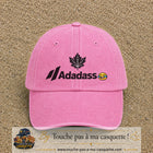 Image principale produit38grosRS - casquette Rose délavé avec visuel Adadass feuille d’érable 7 cm