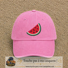 Image principale produit22grosRS - casquette Rose délavé avec visuel Pastèque 7 cm