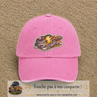 Image principale produit78grosRS - casquette Rose délavé avec visuel Chat éclair 7 cm