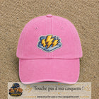 Image principale produit77grosRS - casquette Rose délavé avec visuel Éclairs 7 cm