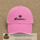 Image principale produit38moyenRS - casquette Rose délavé avec visuel Adadass feuille d’érable 5 cm