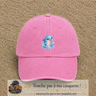 Image principale produit85moyenRS - casquette Rose délavé avec visuel Dauphin 5 cm