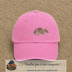 Image principale produit73grosRS - casquette Rose délavé avec visuel Souris 7 cm