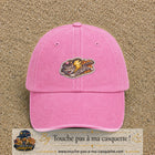 Image principale produit78moyenRS - casquette Rose délavé avec visuel Chat éclair 5 cm