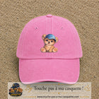 Image principale produit88grosRS - casquette Rose délavé avec visuel Ourson casquette 7 cm