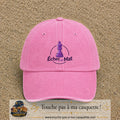 Image principale produit134grosRS - casquette Rose délavé avec visuel Échec mat couronne 7 cm