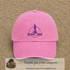 Image principale produit134grosRS - casquette Rose délavé avec visuel Échec mat couronne 7 cm