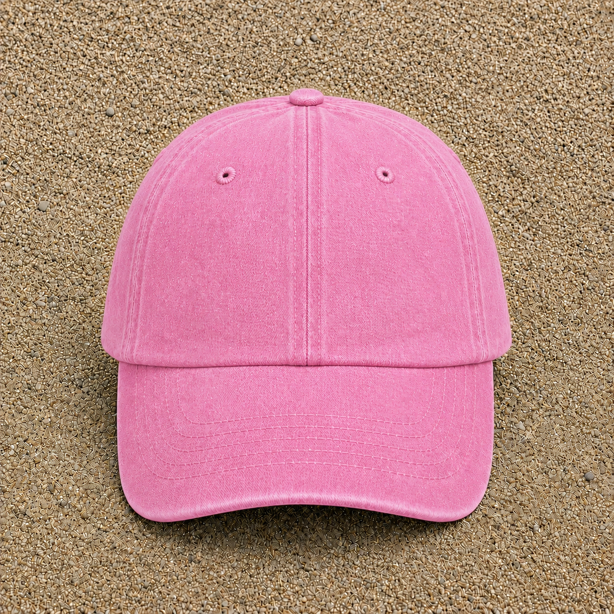 Casquette Rose délavé motif Vive le soleil 3 cm - vue 3