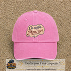 Casquette baseball Rose délavé 100% coton avec visuel Ça suffit Maurice 7 cm - image produit principale