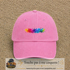 Casquette baseball Rose délavé 100% coton avec visuel Éclaboussure peinture 3 cm - image produit principale