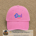 Casquette baseball Rose délavé 100% coton avec visuel Dad coloré 5 cm - image produit principale