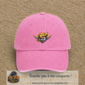 Casquette baseball Rose délavé 100% coton avec visuel Éclair ailé sport 5 cm - image produit principale