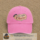 Casquette baseball Rose délavé 100% coton avec visuel Ça suffit Maurice avec personnage 7 cm - image produit principale