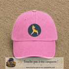 Casquette baseball Rose délavé 100% coton avec visuel Banane drôle 7 cm - image produit principale
