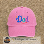 Casquette baseball Rose délavé 100% coton avec visuel Dad coloré 7 cm - image produit principale