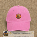 Casquette baseball Rose délavé 100% coton avec visuel Chaussure monstre 5 cm - image produit principale