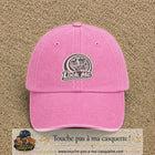 Casquette Rose délavé motif Look Me vache hypnotique 7 cm - vue principale