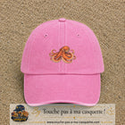 Casquette Rose délavé motif Poulpe marin 5 cm - vue principale