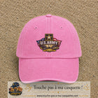 Casquette Rose délavé motif Emblème U.S. Army 7 cm - vue principale