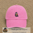Casquette baseball Rose délavé 100% coton avec visuel Canard hip-hop 5 cm - image produit principale