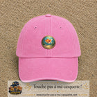 Casquette baseball Rose délavé 100% coton avec visuel Poisson rouge sous l’eau 5 cm - image produit principale