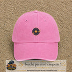 Casquette baseball Rose délavé 100% coton avec visuel Système solaire doré 5 cm - image produit principale