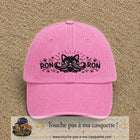 Casquette Rose délavé motif Chat Ron Ron 7 cm - vue principale