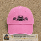 Casquette Rose délavé motif Chat Ron Ron 5 cm - vue principale