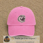 Casquette Rose délavé motif Perroquet majestueux 7 cm - vue principale