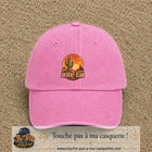 Casquette Rose délavé 100% coton avec motif Desert Club cactus 7 cm - image principale