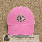 Casquette Rose délavé motif Perroquet bébé 7 cm - vue principale