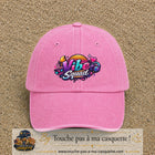 Casquette Rose délavé 100% coton avec motif Vibe Squad 7 cm - image principale