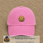 Casquette baseball Rose délavé 100% coton avec visuel Tartine dégueulasse 5 cm - image produit principale