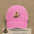 Casquette baseball Rose délavé 100% coton avec visuel Maman multitâche 7 cm - image produit principale