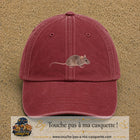 Image principale produit73moyenRB - casquette Rouge délavé - Bordeaux délavé avec visuel Souris 5 cm