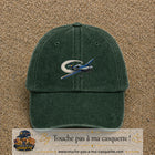 Image principale casquette Vert foncé délavé avec motif Avion de voltige 5 cm