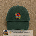 Casquette Vert foncé délavé avec motif Cadeau Signature avec casquette en 7 cm – vue principale