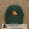 Image principale casquette Vert foncé délavé avec motif Dune du désert 5 cm