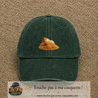 Image principale casquette Vert foncé délavé avec motif Dune du désert 5 cm