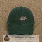 Image principale produit73moyenVF - casquette Vert foncé délavé avec visuel Souris 5 cm
