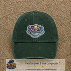 Casquette Vert foncé délavé motif Message Style with me 7 cm - vue principale