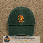 Casquette Vert foncé délavé 100% coton avec motif Desert Club cactus 7 cm - image principale
