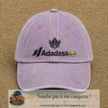 Image principale produit38grosVI - casquette Violet délavé avec visuel Adadass feuille d’érable 7 cm