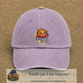 Image principale produit79grosVI - casquette Violet délavé avec visuel Ballon basket panier 7 cm